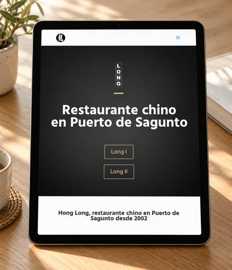 web del restaurante Hong Long en Puerto de Sagunto